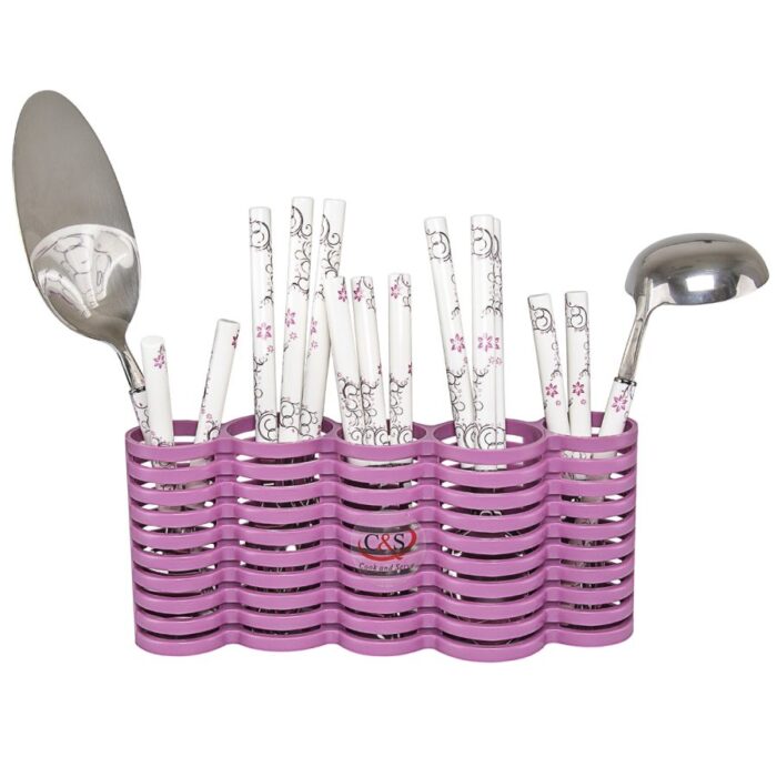 سرویس قاشق چنگال 33 پارچه سی اند اس مدل Rounda کد 33 (15)