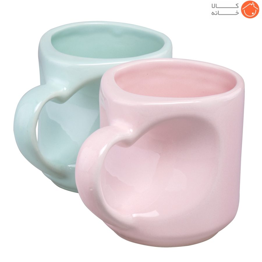 ماگ قلبی کد 353 - بسته 2 عددی